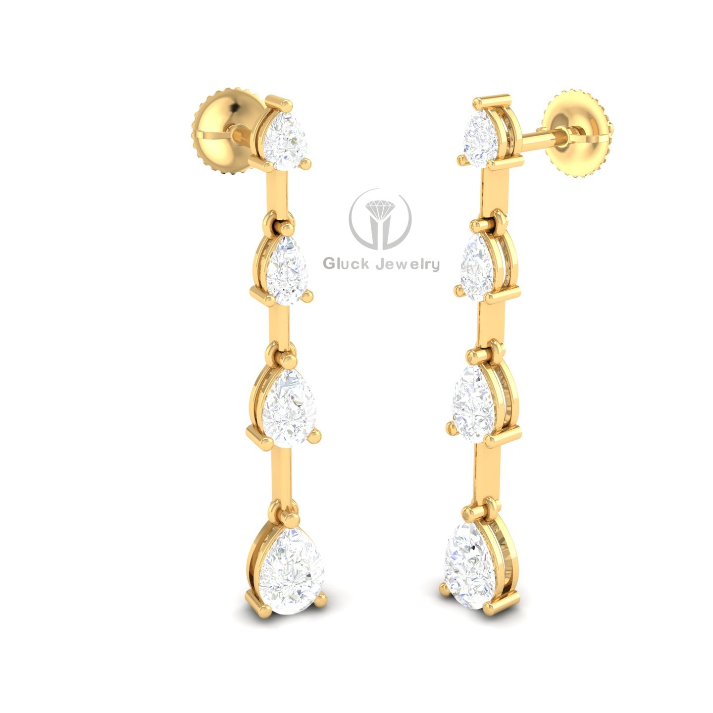Pear Shape Drop Earring image 5