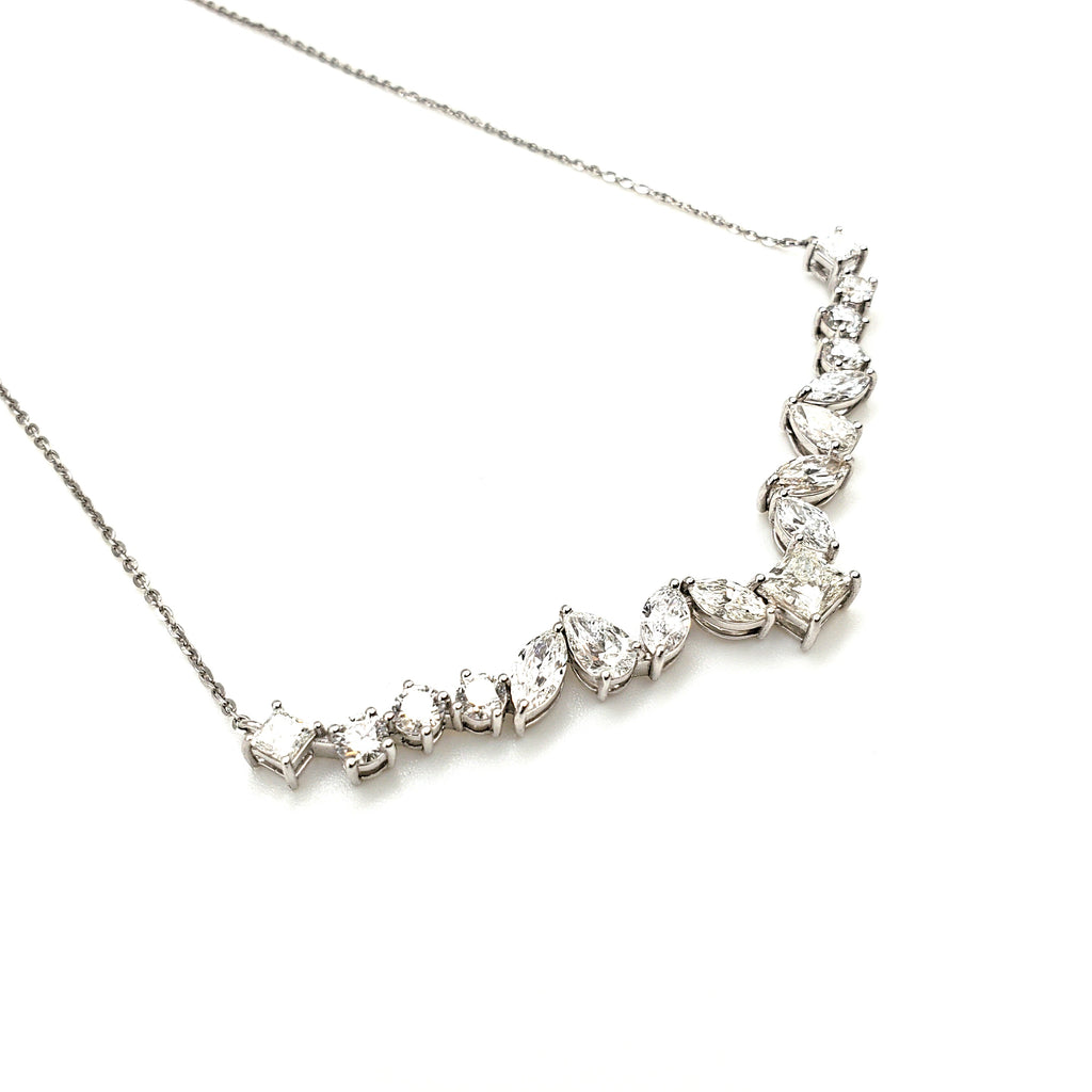 Fancy Shape Diamond Necklace image 1