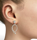Tapered Pear Shape Diamond Dangle Earring image 0