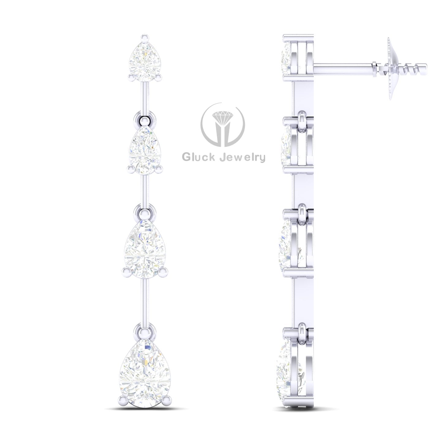 Pear Shape Drop Earring image 7