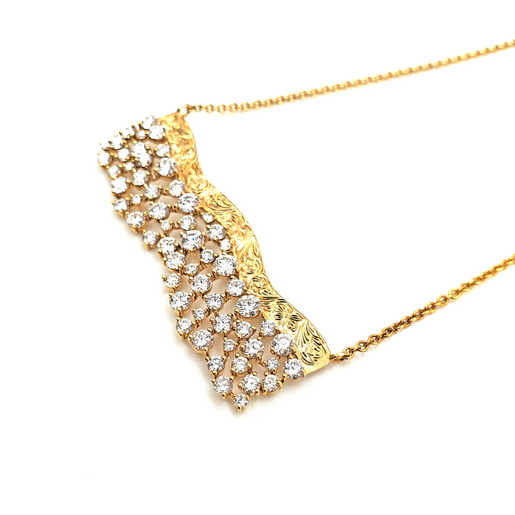 Gold Bar Cluster Necklace image 2