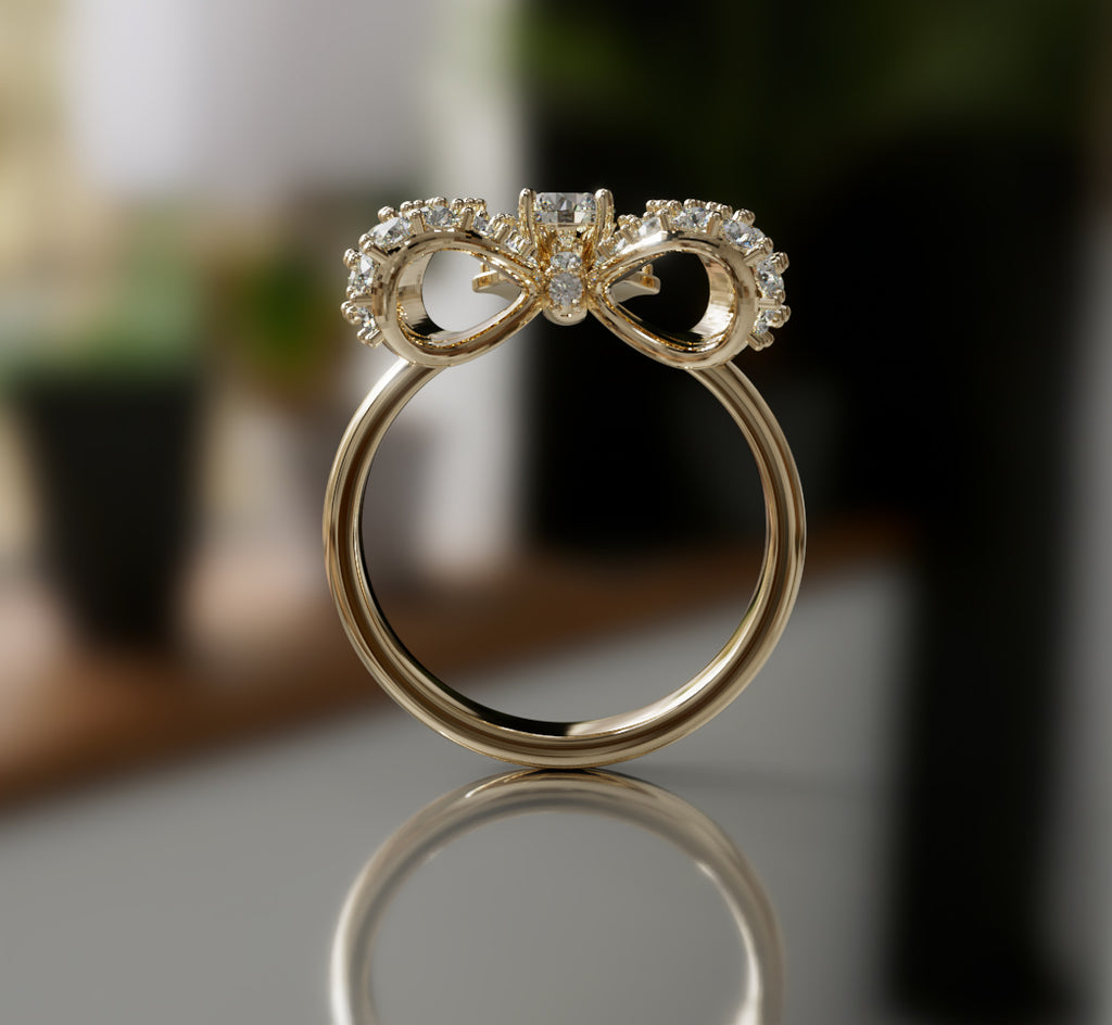 Knot Fancy Diamond Ring image 13