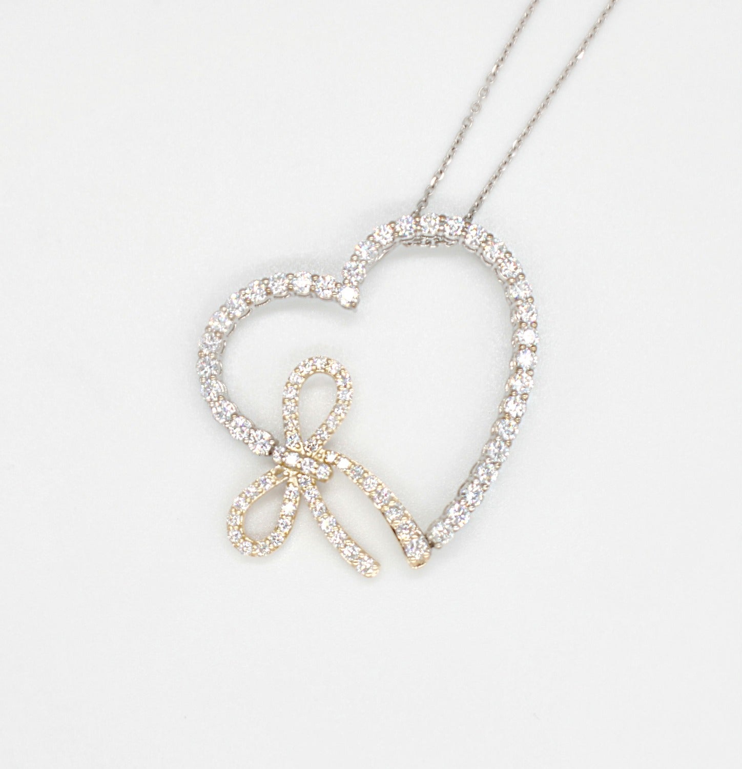 Diamond Pendent with Love Knots image 4