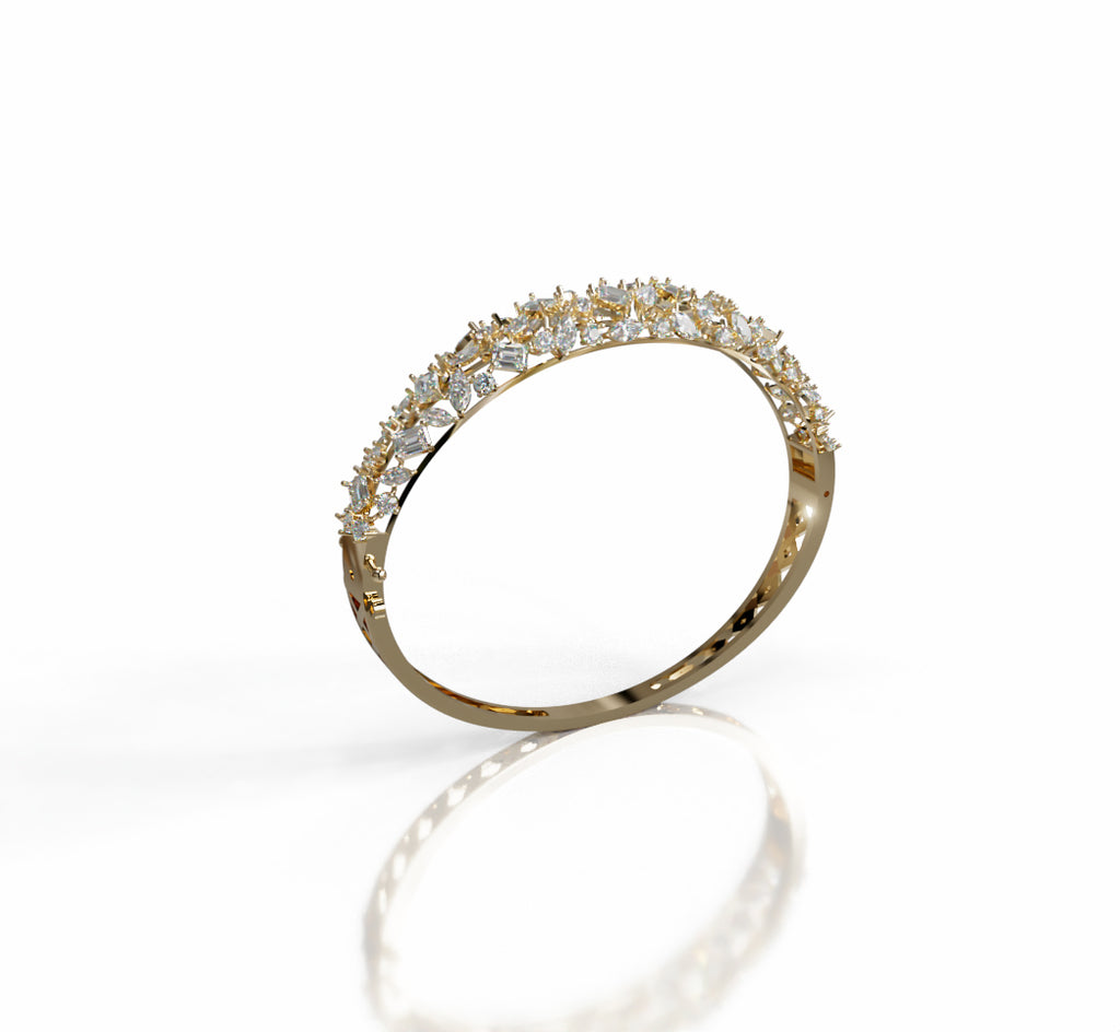 Fancy Shapes Mix Diamond Bangle image 11