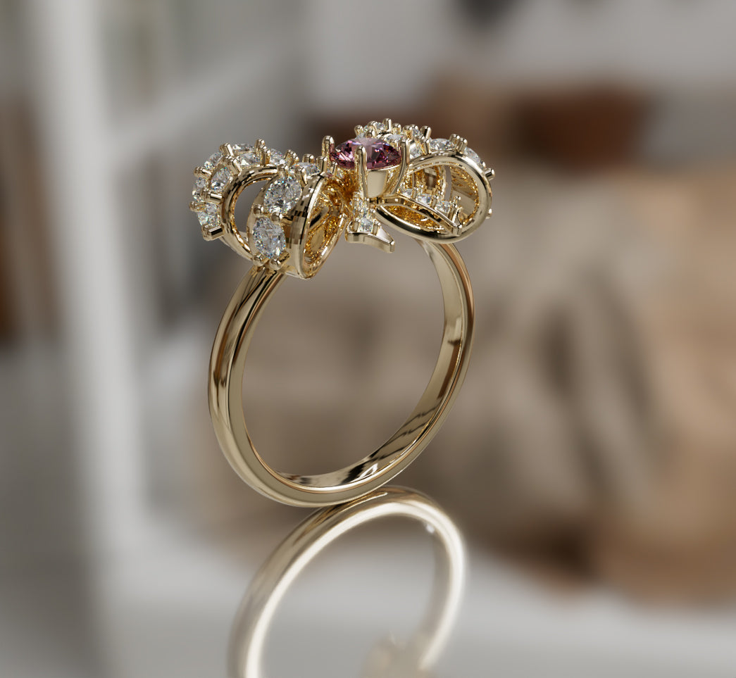 Knot Fancy Diamond Ring image 3