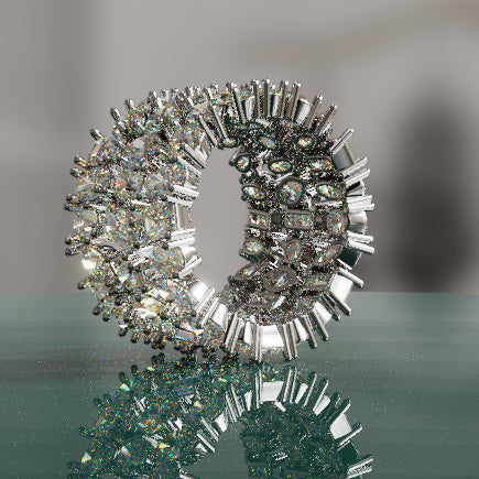 Wide Fancy Diamond Ring image 0