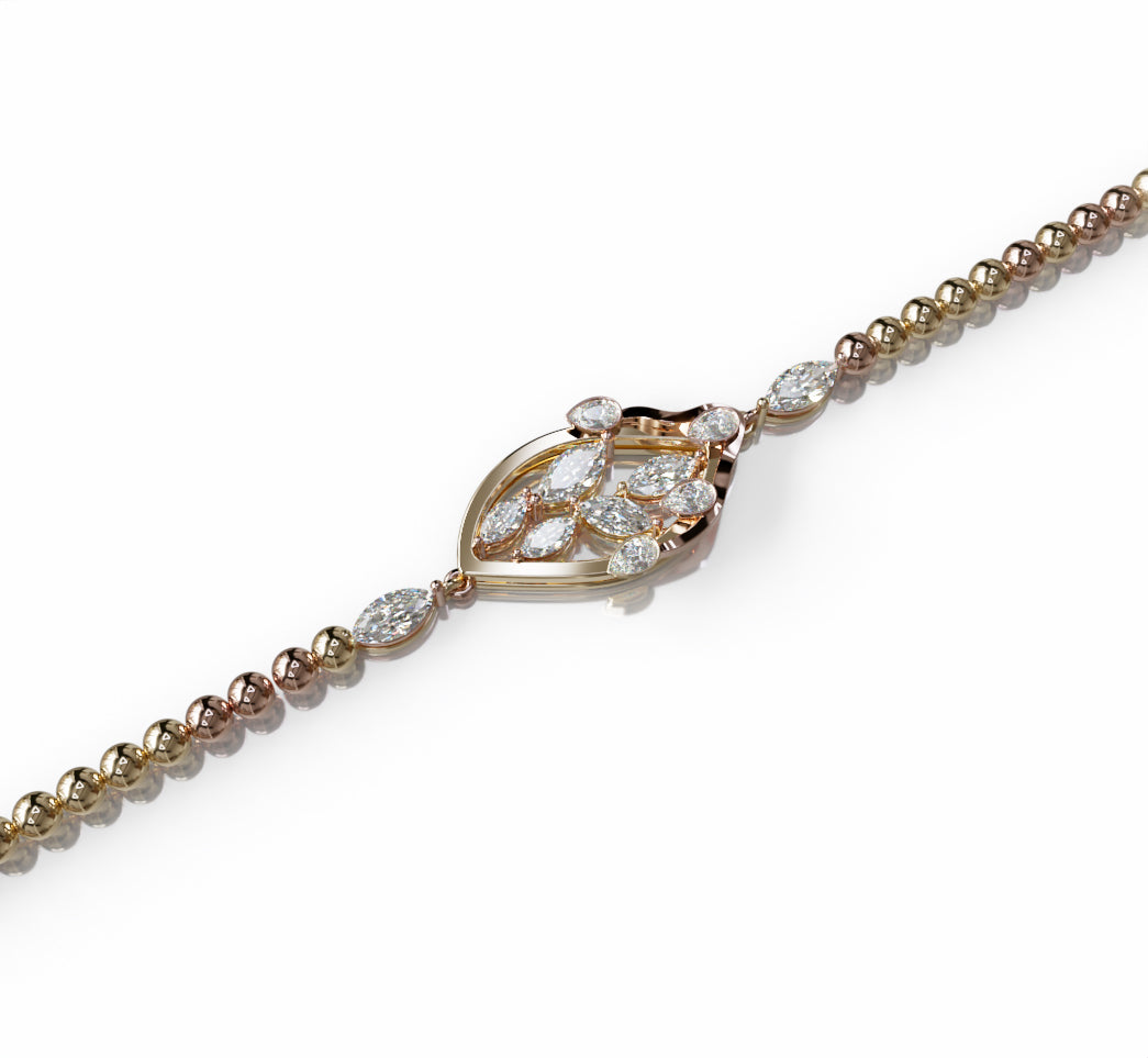 Fancy Diamond Chain Bracelet image 7