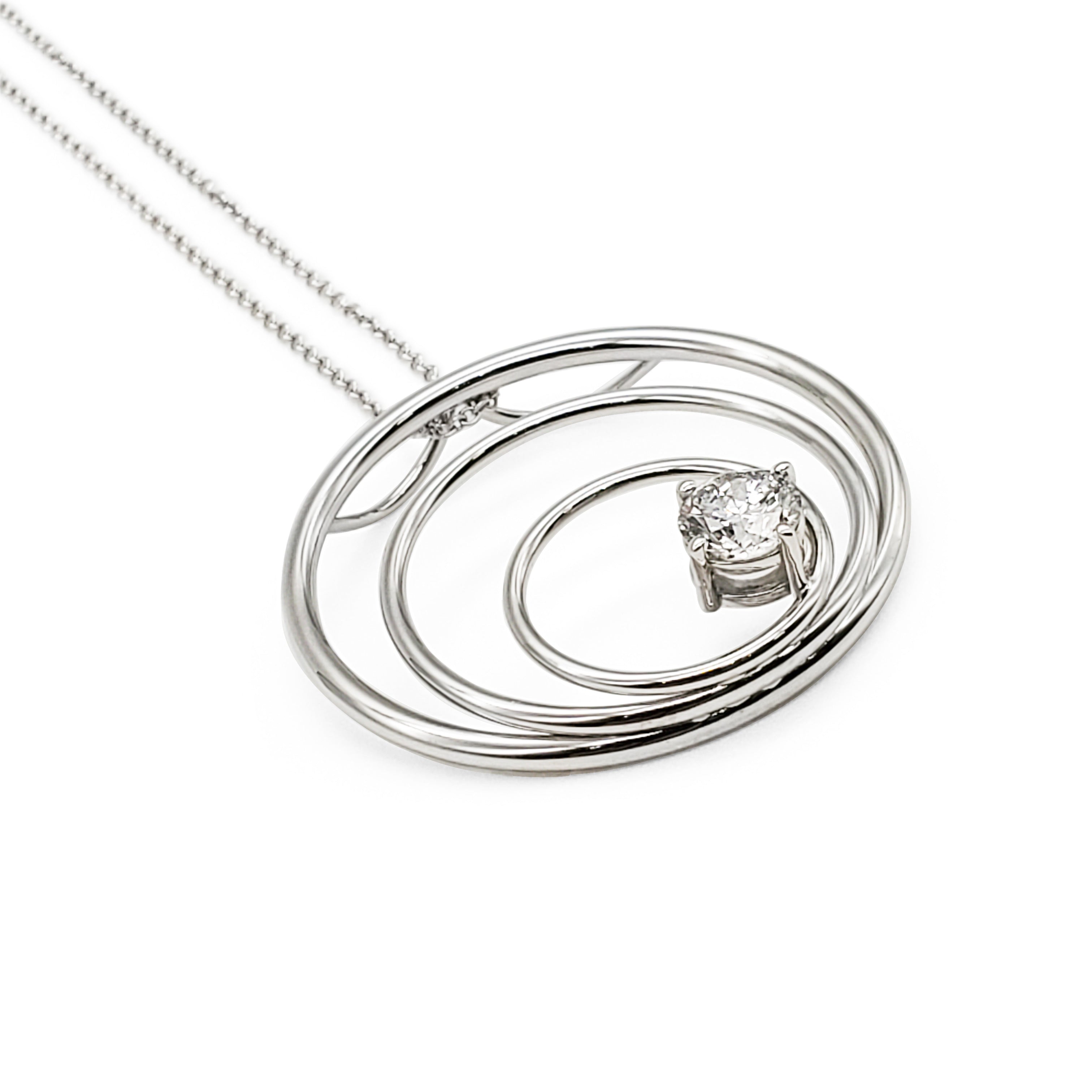 1 Carat Diamond Circle Pendant image 2