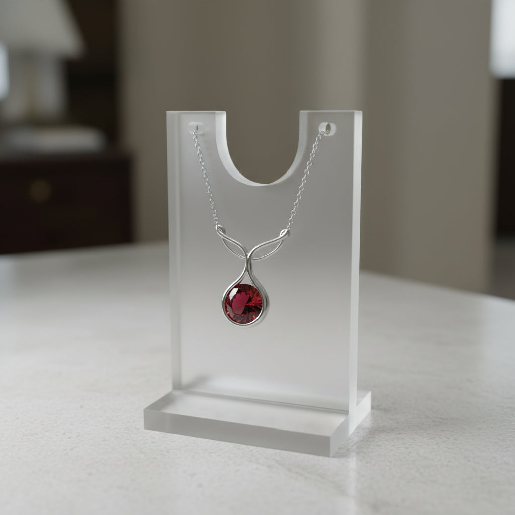 Crimson Tides Garnet Pendant image 3