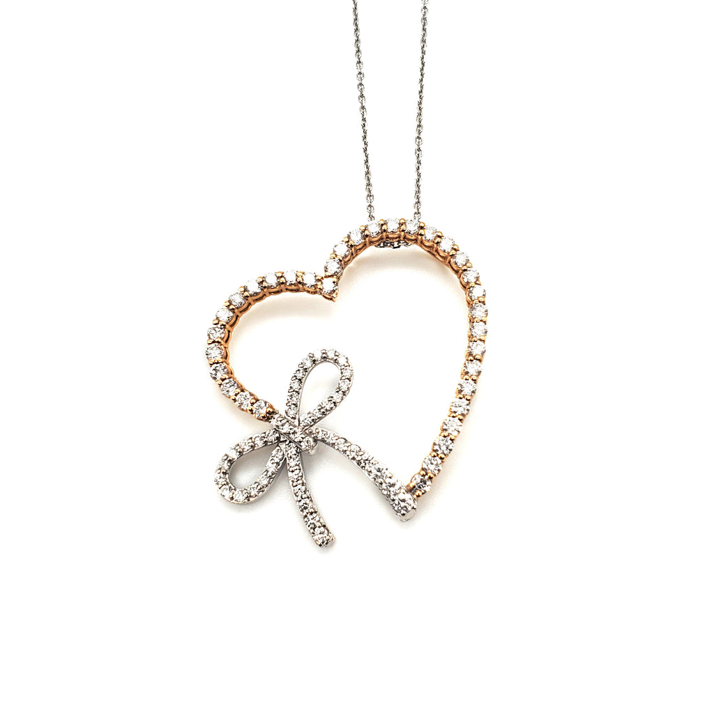 Diamond Pendent with Love Knots image 0