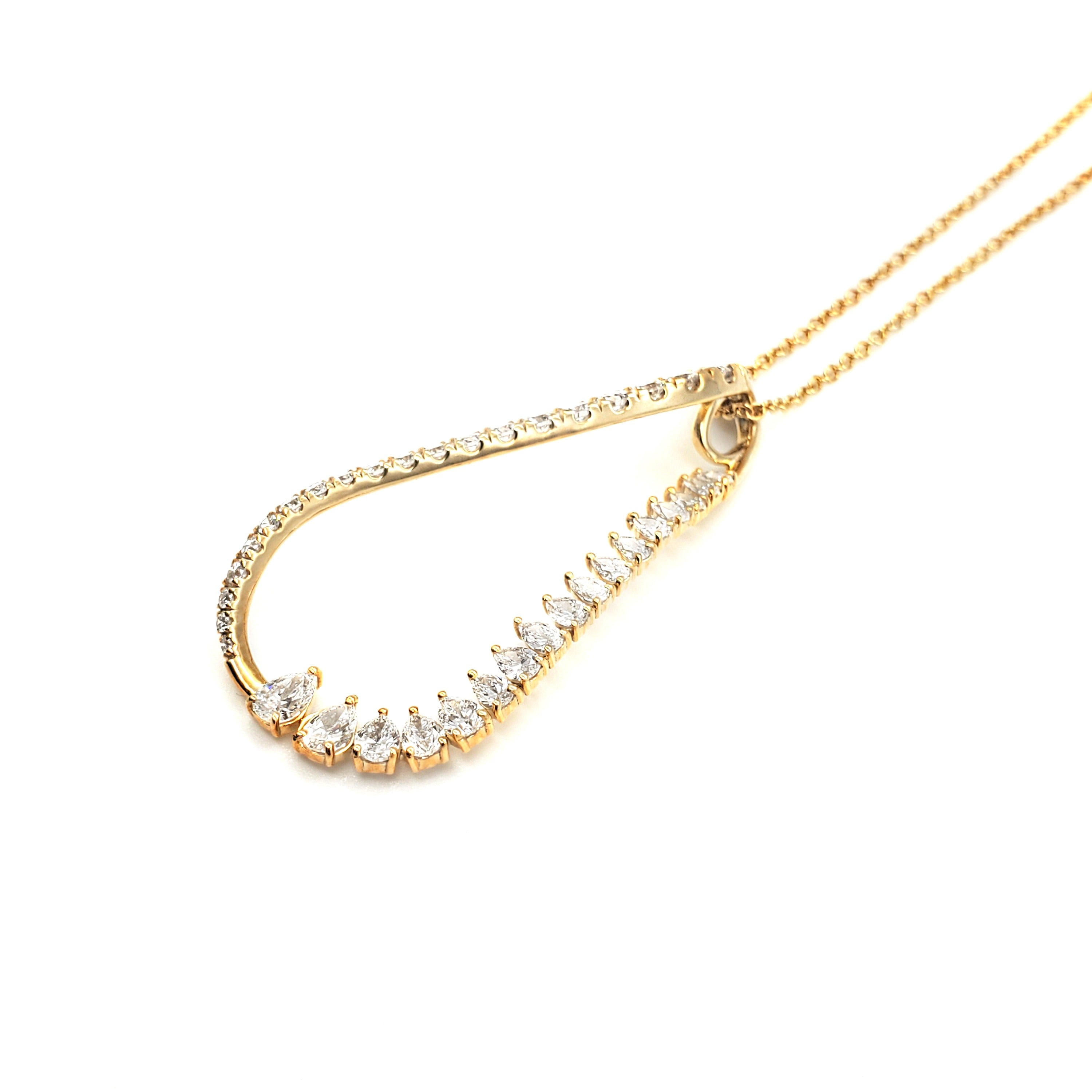 Open Tear Drop Pendant image 1
