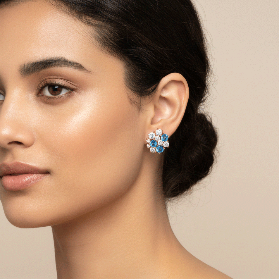 Eternal Cluster Diamond Earring image 1