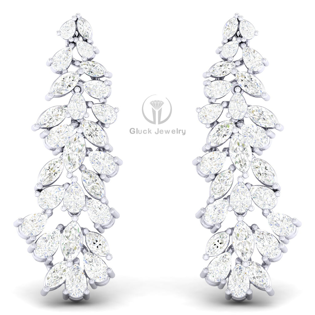 Marquise & Pear Diamond Earring image 7