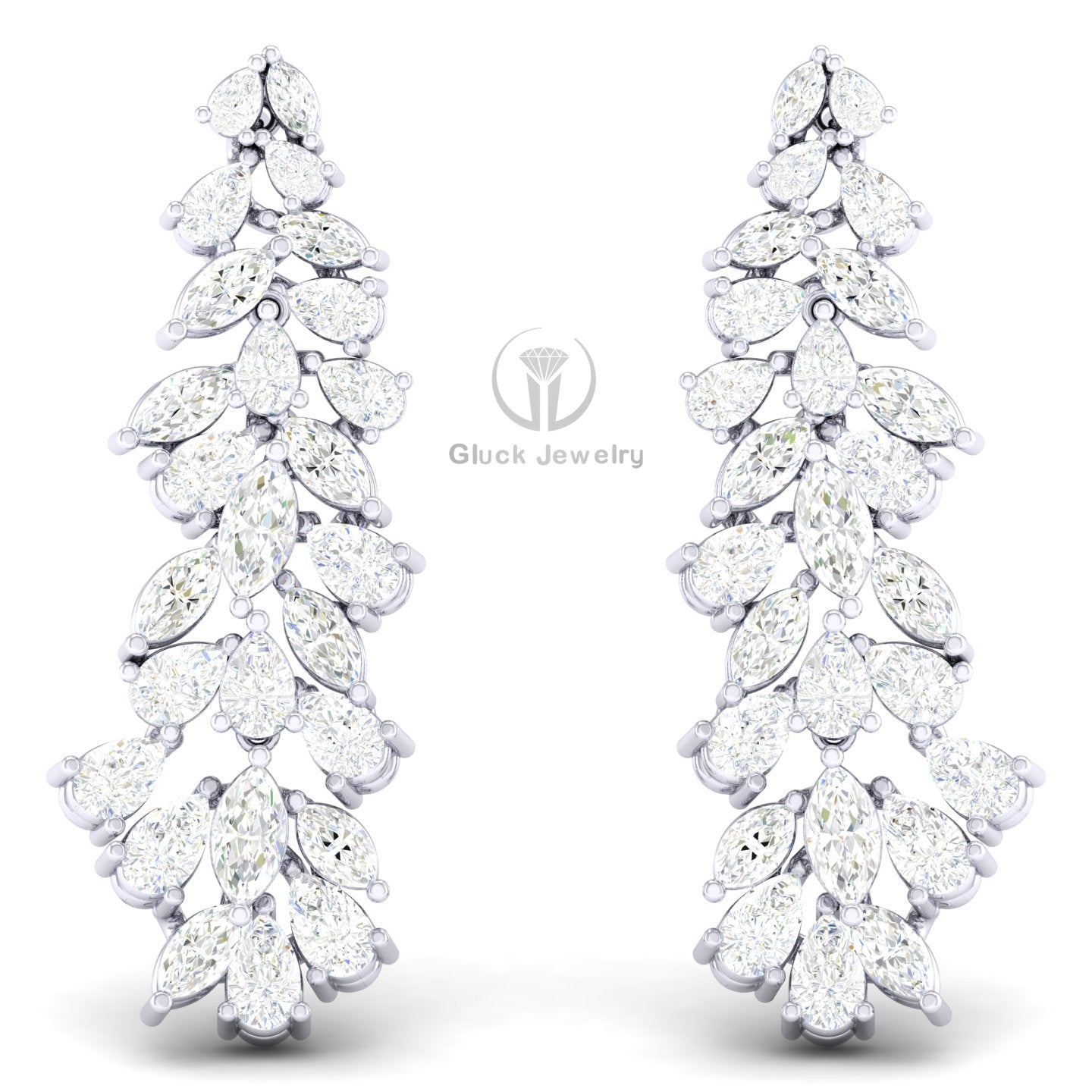 Marquise & Pear Diamond Earring image 7