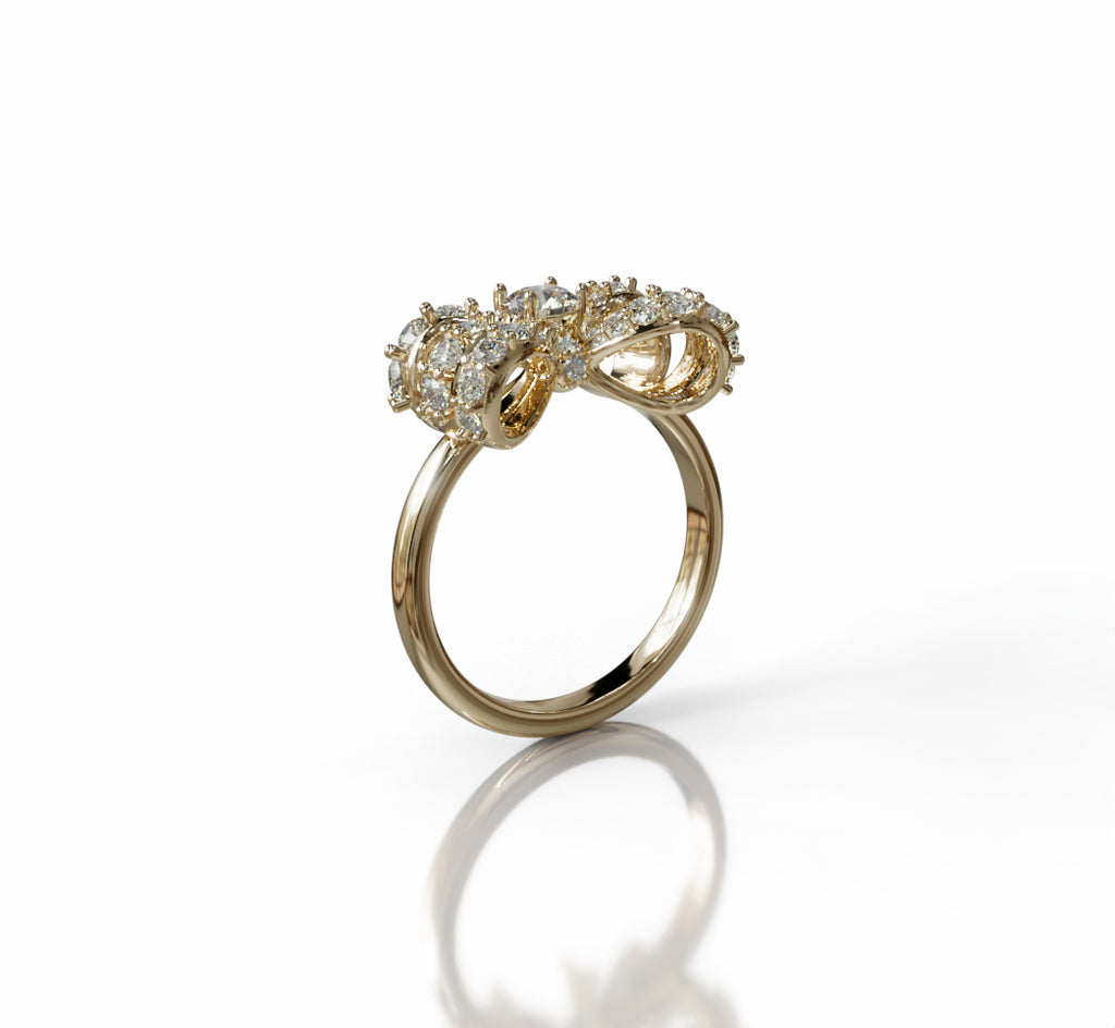 Knot Fancy Diamond Ring image 1