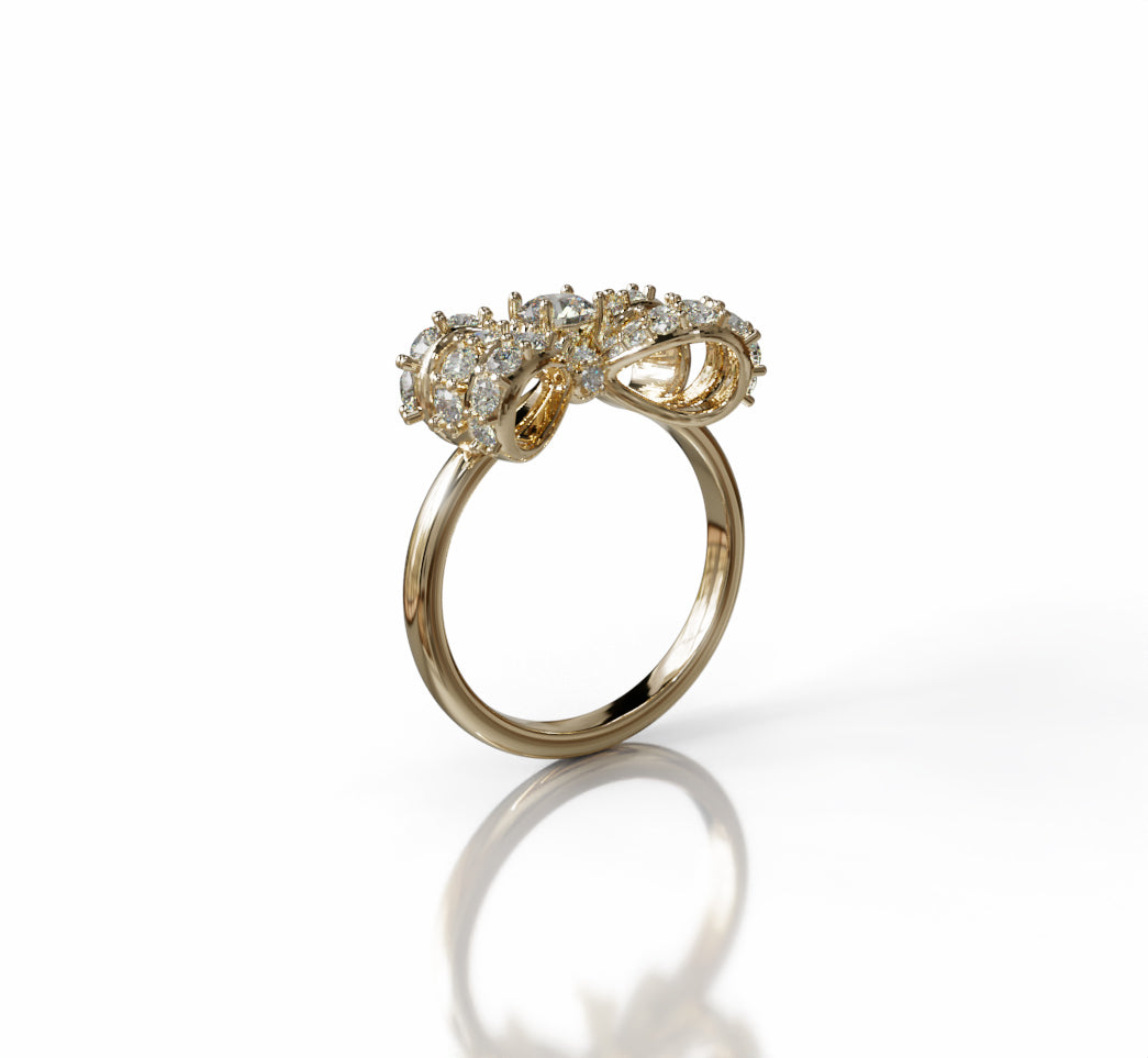 Knot Fancy Diamond Ring image 1