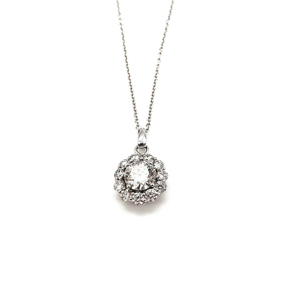 1 carat Halo Pendant image 0