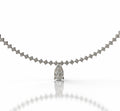 Tapered Link Pear Diamond  Necklace image 0