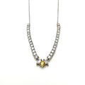 Marquise & Yellow Sapphire Tennis Necklace image 0