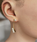 Curved Diamond Earring image 0