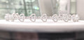 Tennis Bracelet with Diamond Heart & Round Diamond in 14kt White Gold image 0