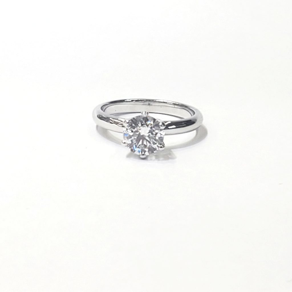 Six Prong Solitaire Engagement Ring image 1