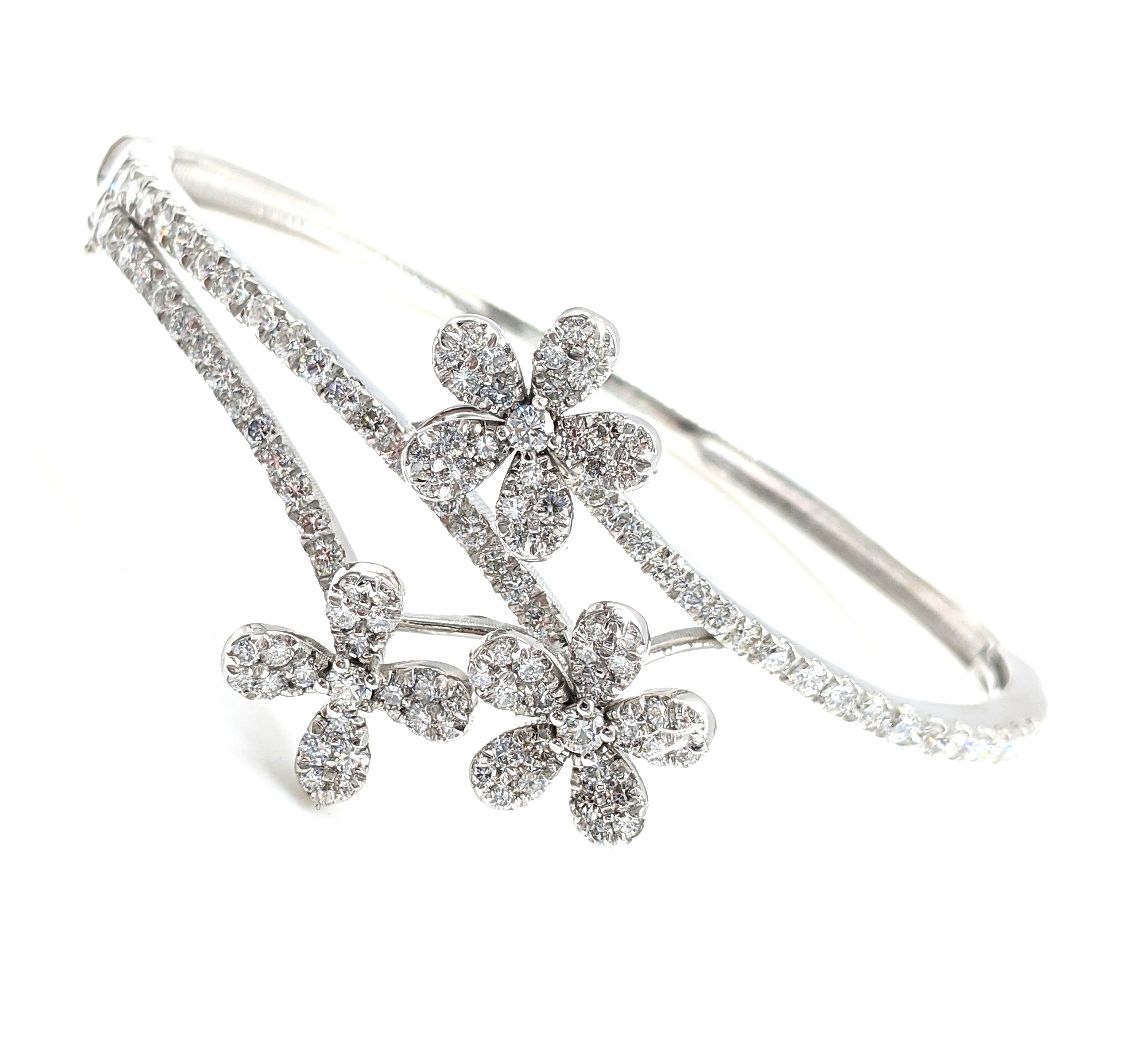 Flower Diamond Bangle image 3