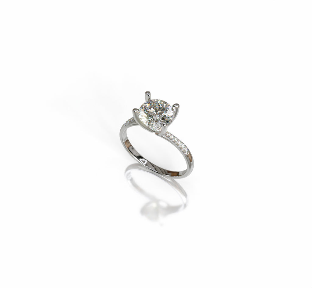 Twisted Shank Engagement Ring image 7