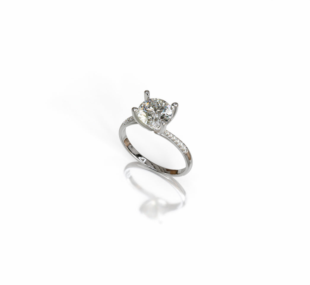 Twisted Shank Engagement Ring image 7