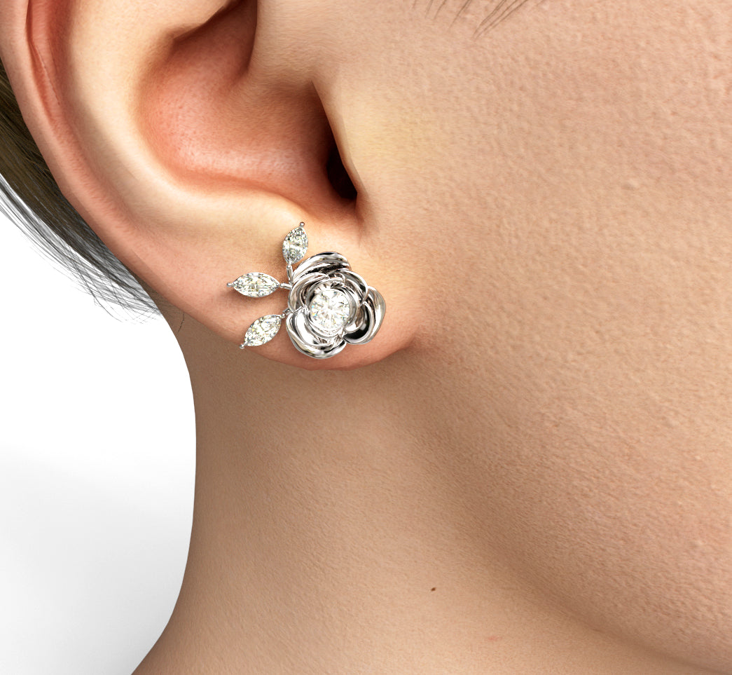 Rose earrings  image 1