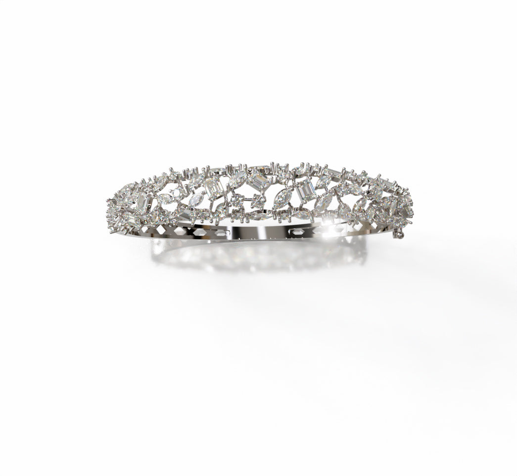 Fancy Shapes Mix Diamond Bangle image 14