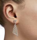 Triangle Shape Diamond Dangle Earring image 0