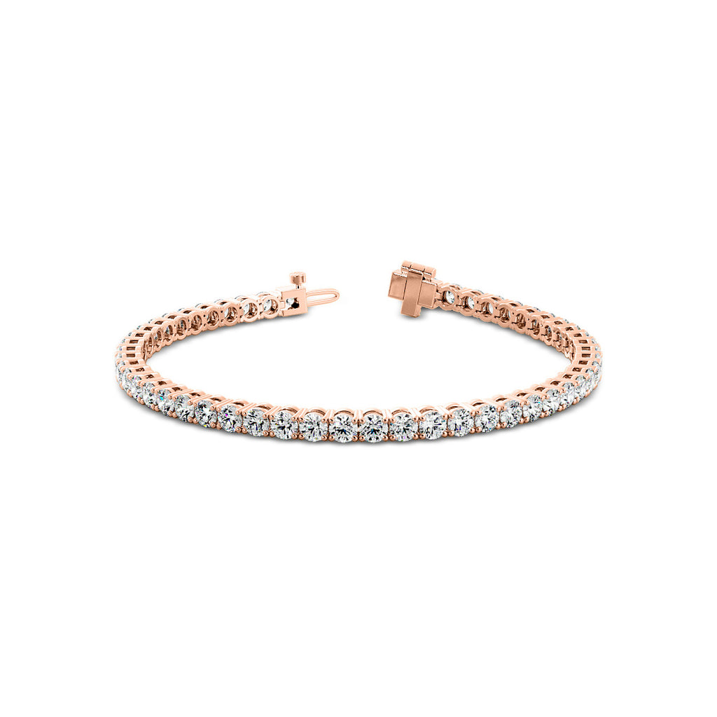 4 Prong Basket Setting Classic Tennis Bracelets image 5