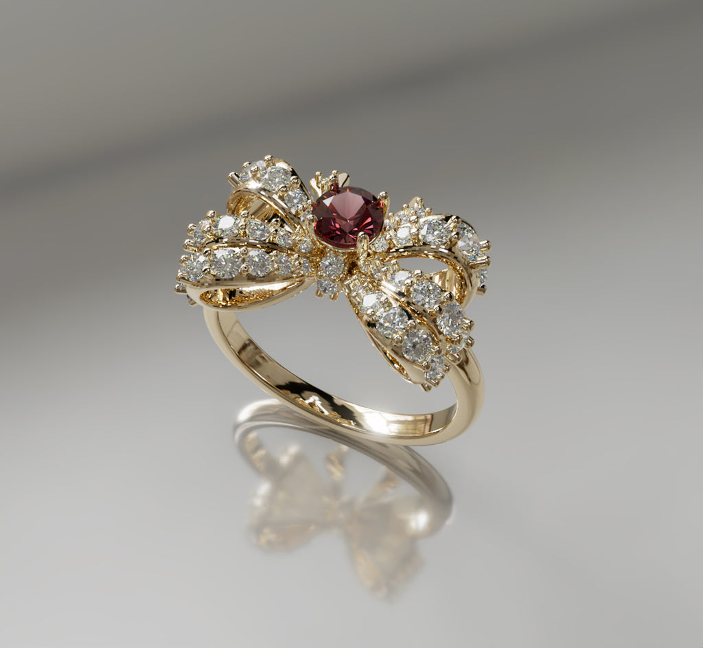 Knot Fancy Diamond Ring image 10