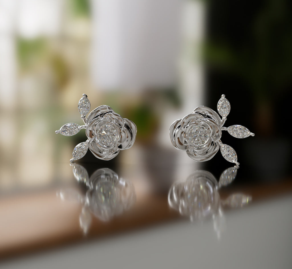 Rose earrings  image 2