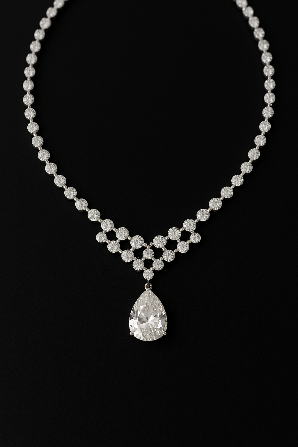 Graduated Diamond Riviera Necklace image 2