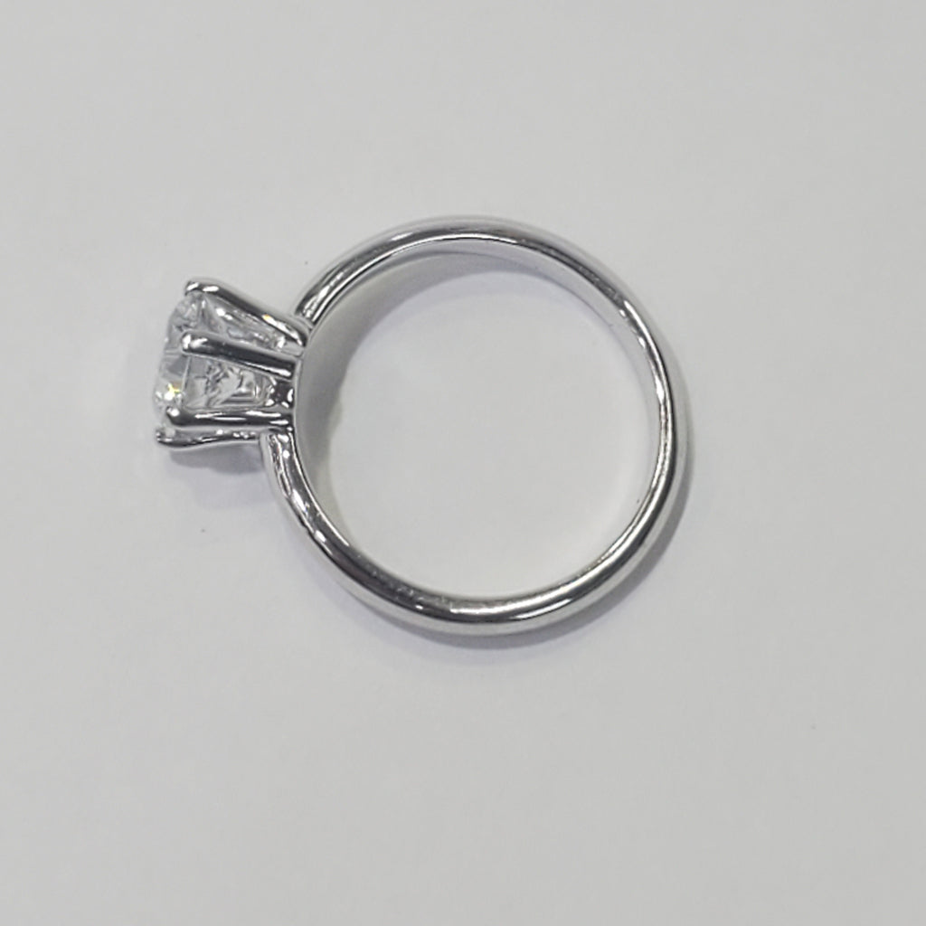 Six Prong Solitaire Engagement Ring image 2