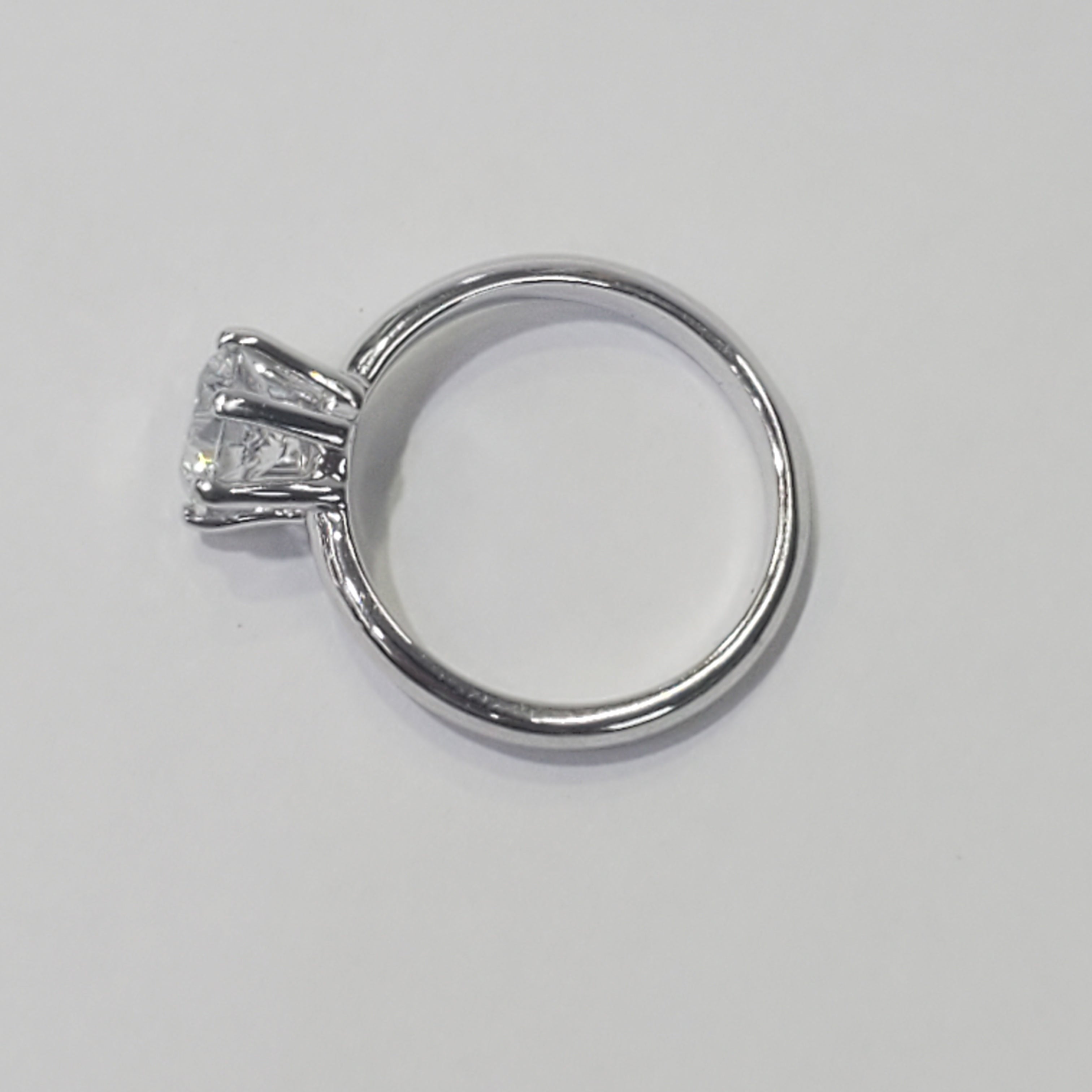 Six Prong Solitaire Engagement Ring image 2