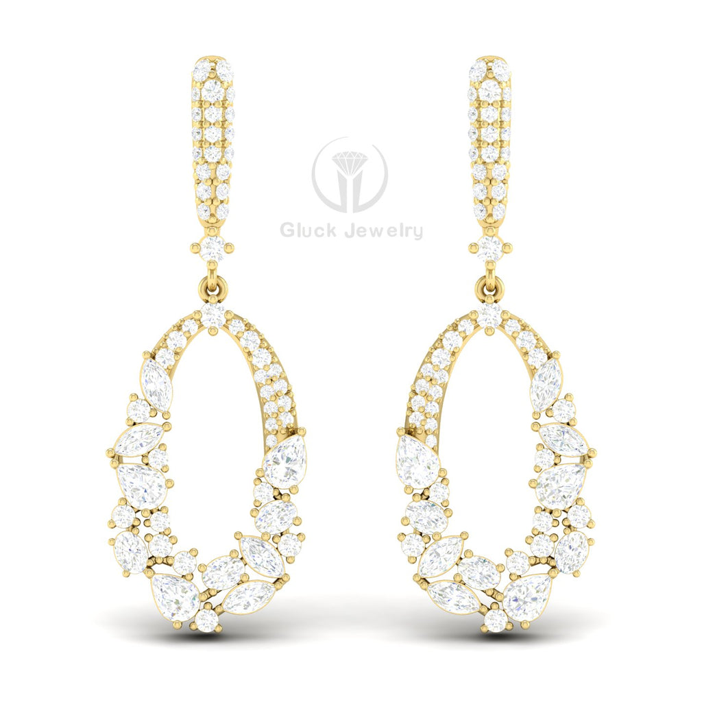 Fancy Shape Drop Dangle Earring image 3
