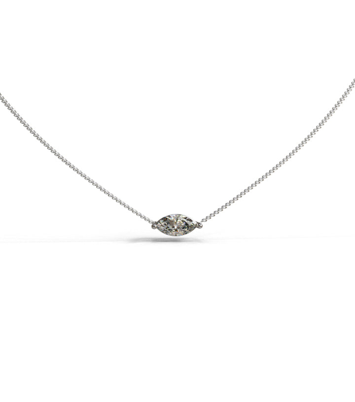 Marquise Stud Diamond Pendant image 0