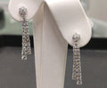 Drop Earring with graduating Diamond image 0