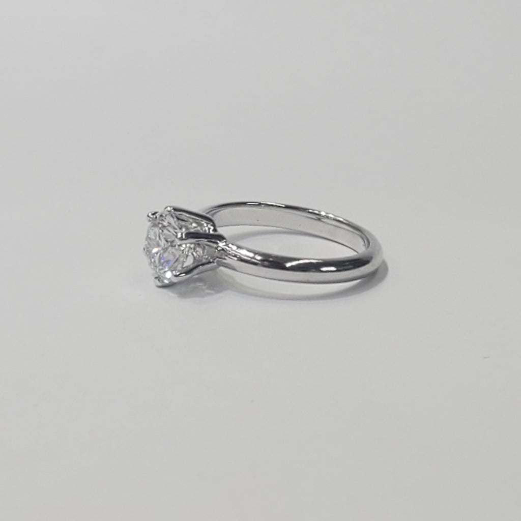 Six Prong Solitaire Engagement Ring image 4