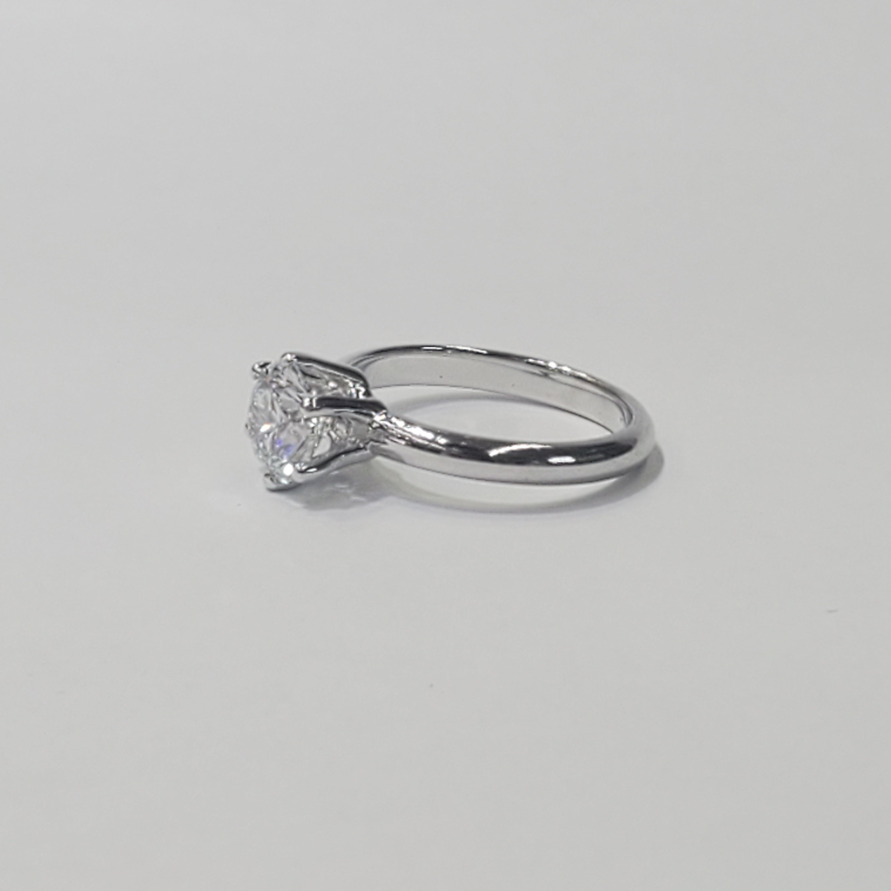 Six Prong Solitaire Engagement Ring image 4