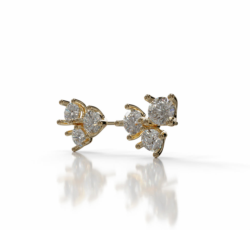 Lumi�re Blossom Diamond Stud Earring image 9