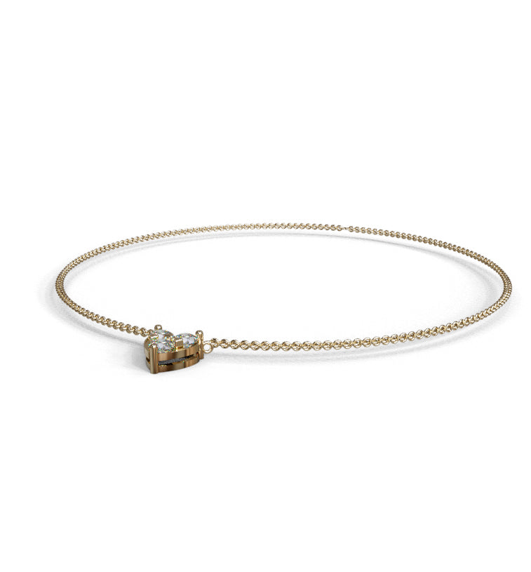 3 Carat Total Heart Shape Pendant image 2