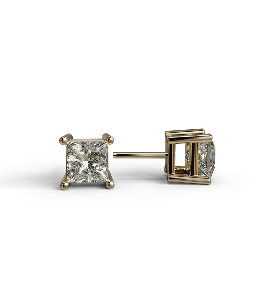 Princess Cut Stud Earring image 12
