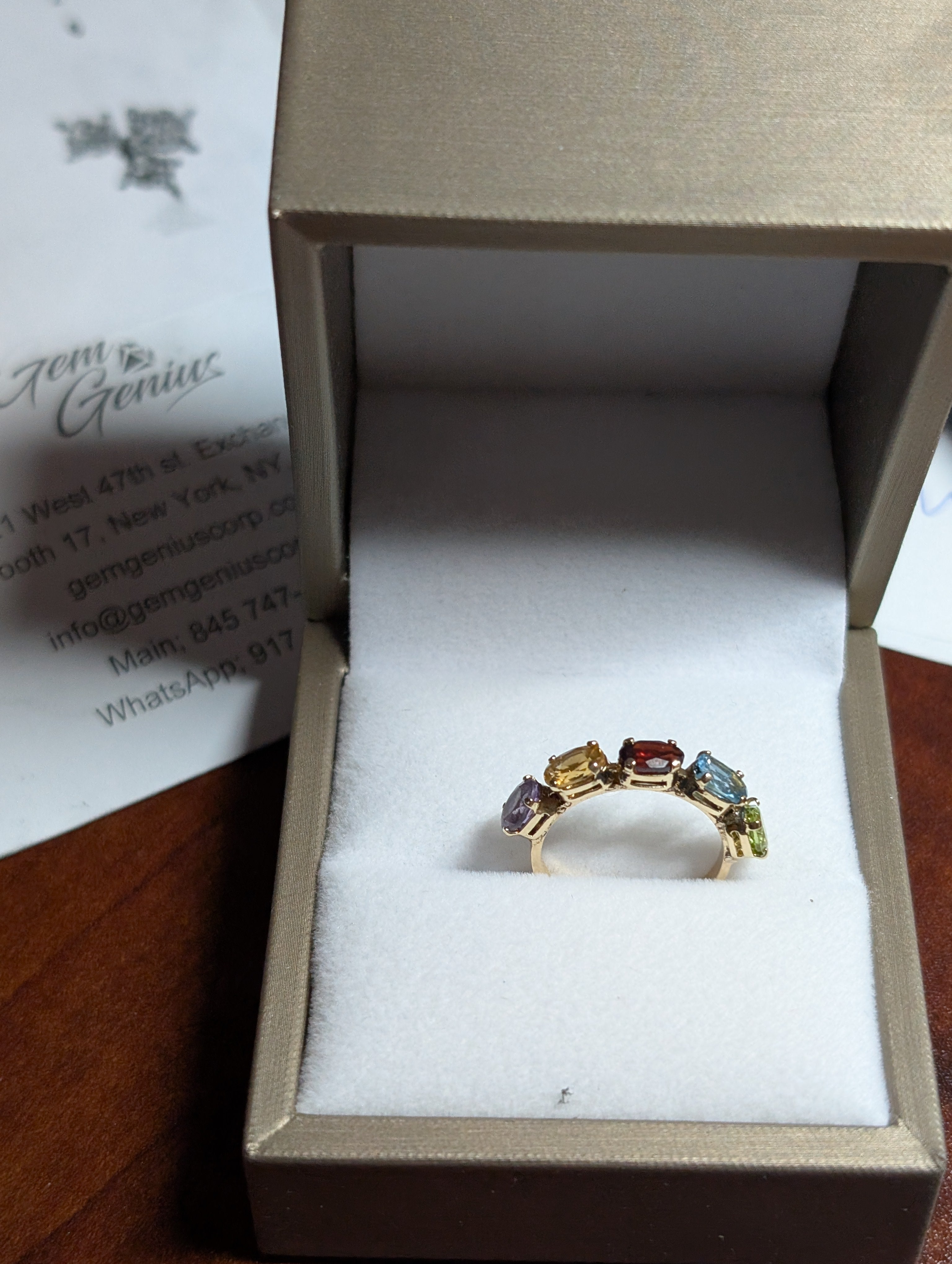 5-Half Carat Oval Color Stone Ring image 4
