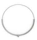 Heart Shape Tennis Necklace image 0