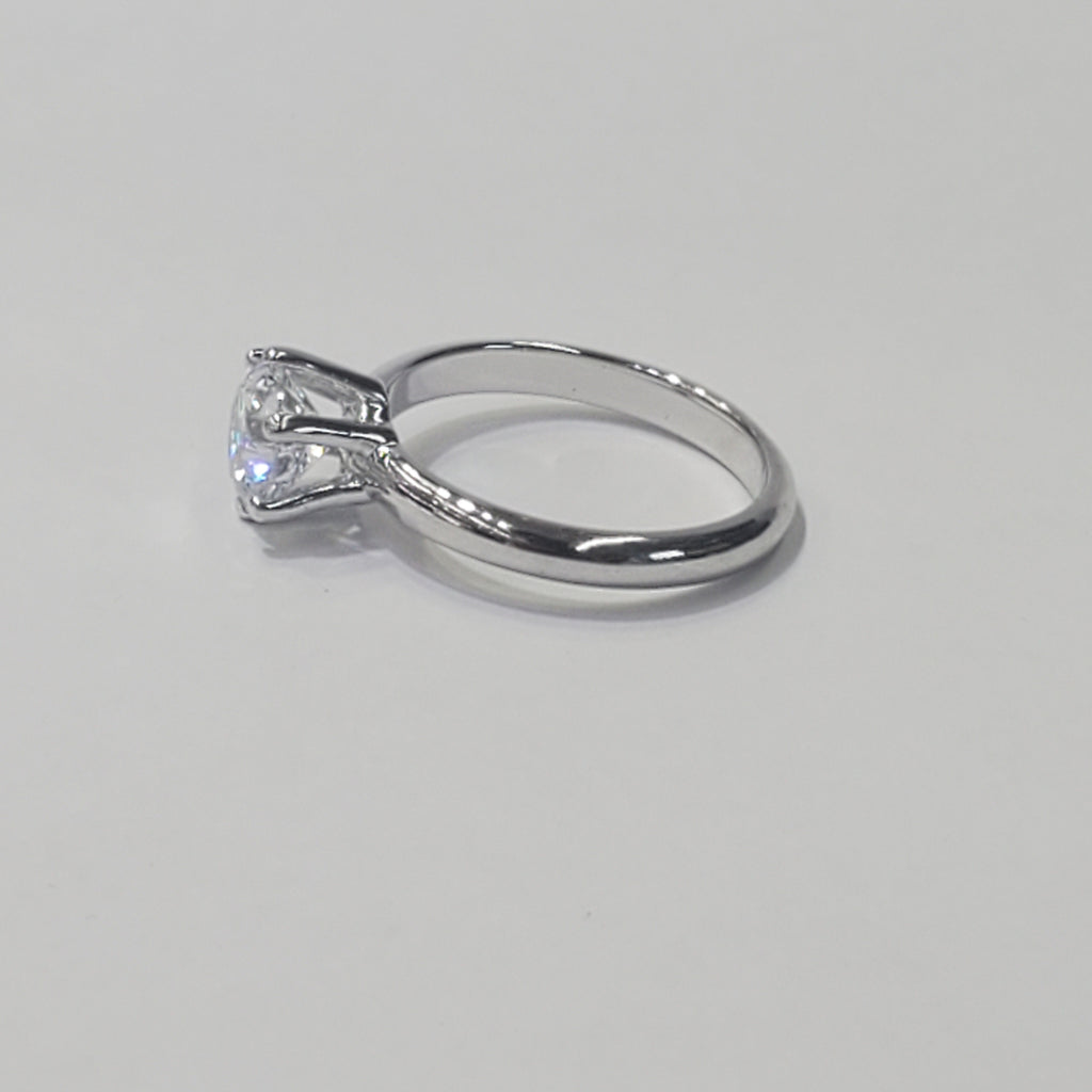 Six Prong Solitaire Engagement Ring image 5
