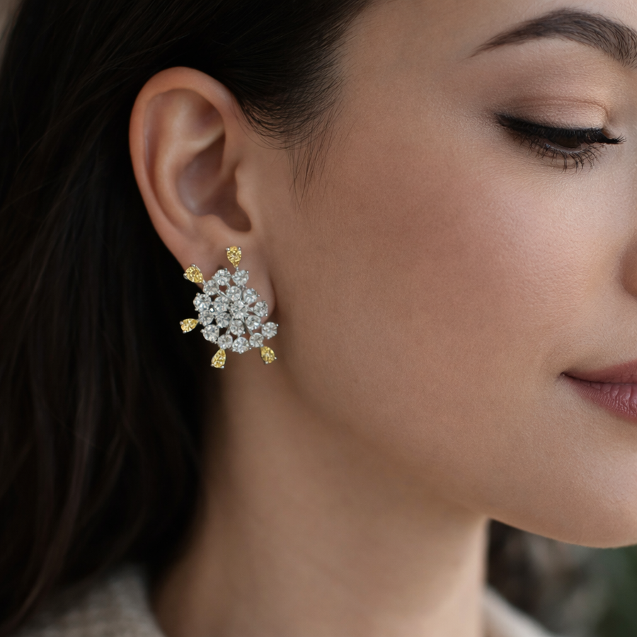 Solar Bloom Statement Earrings